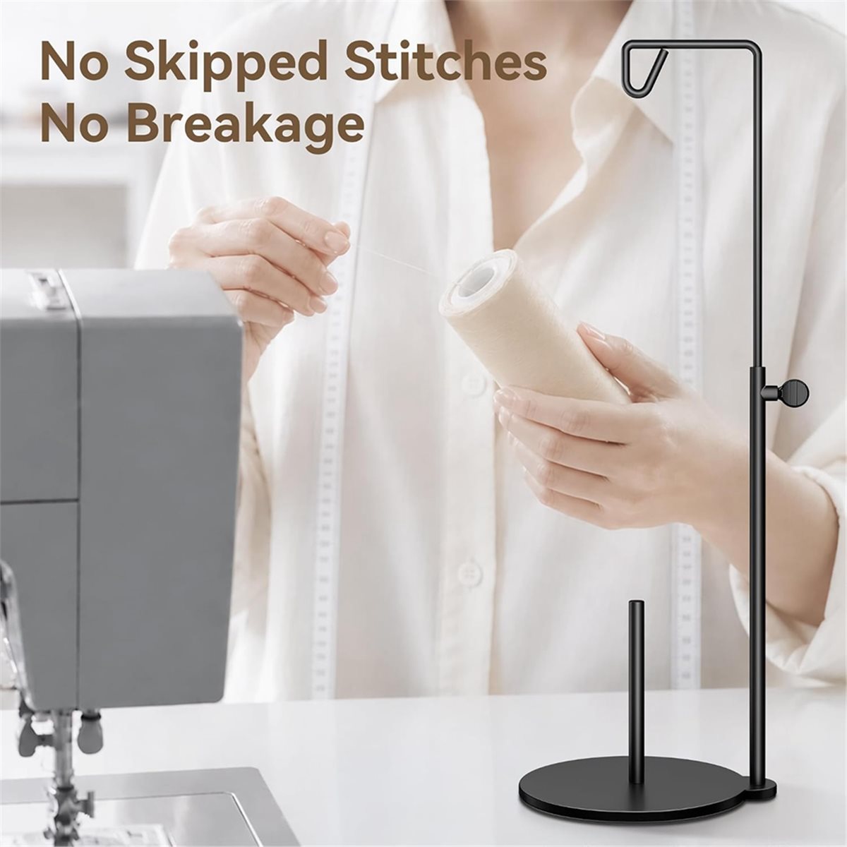 Serger Thread Cone - حامل خيوط قابل للتعديل لآلات الخياطة