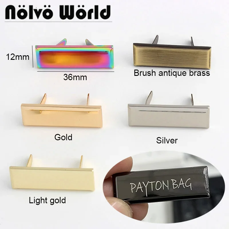 Sewing Label - 50-100 قطعة، نقش بالليزر ماركتك على