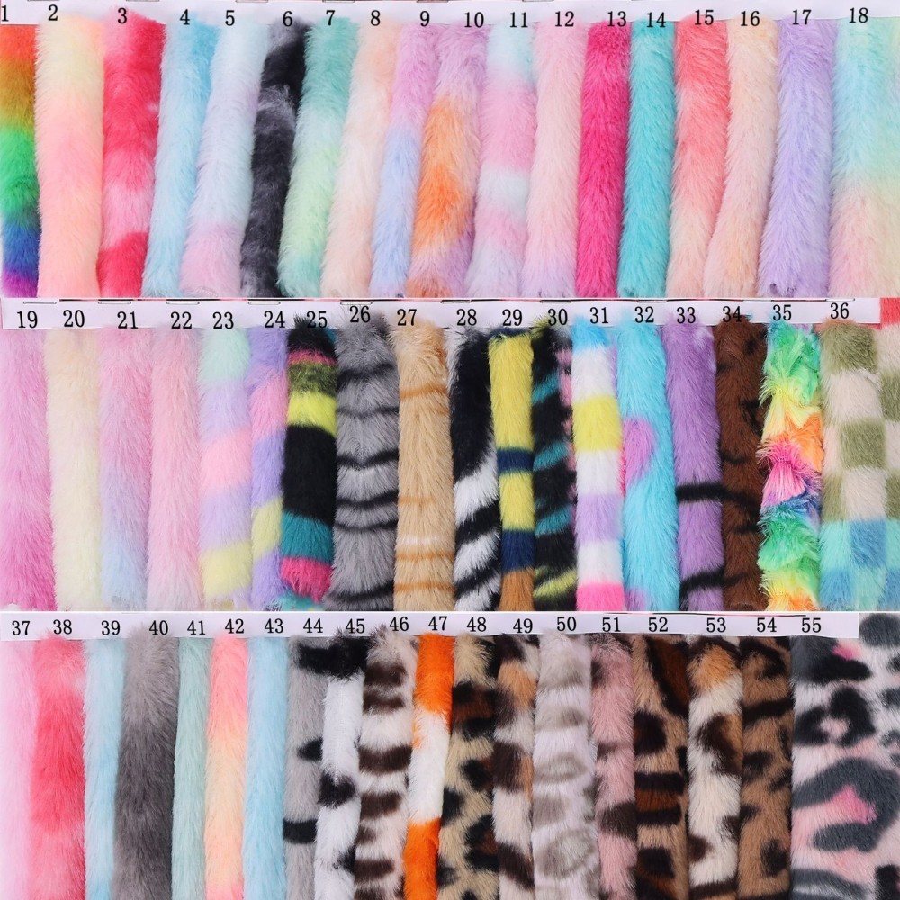Sewing Tie Dye - 1/2/3 ياردة قماش خياطة من الفرو