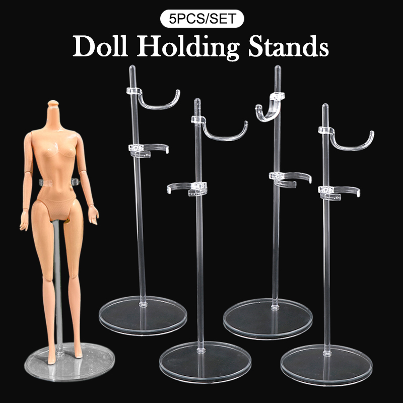 Dress Form Mannequin - 5 قطعة رفوف شفافة عارضة أزياء