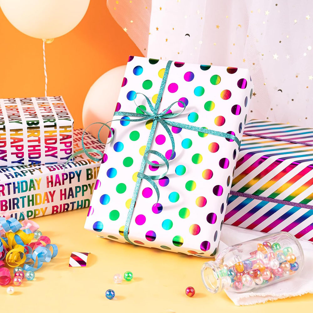 3 أنواع/مجموعة من ورق تغليف هد - مراجعة Pattern Tissue Paper وسعره