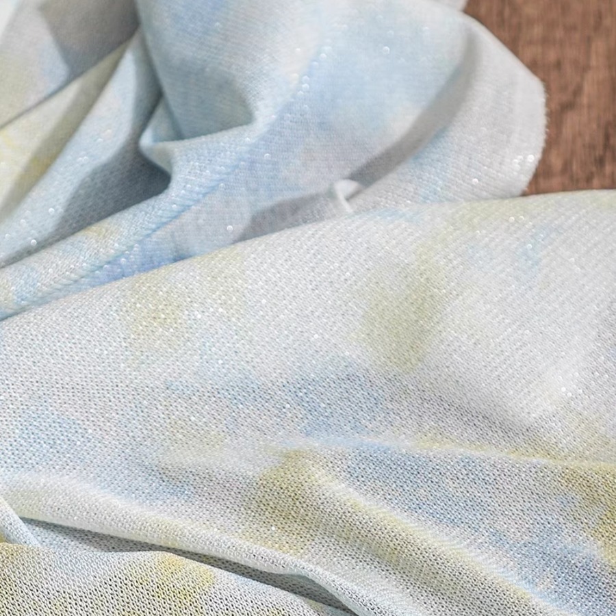 التعادل صبغ نسيج متماسكة أصفر  - مراجعة Sewing Tie Dye وسعره
