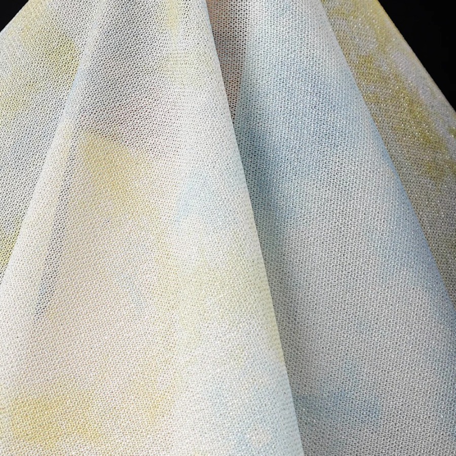 التعادل صبغ نسيج متماسكة أصفر  - مراجعة Sewing Tie Dye وسعره