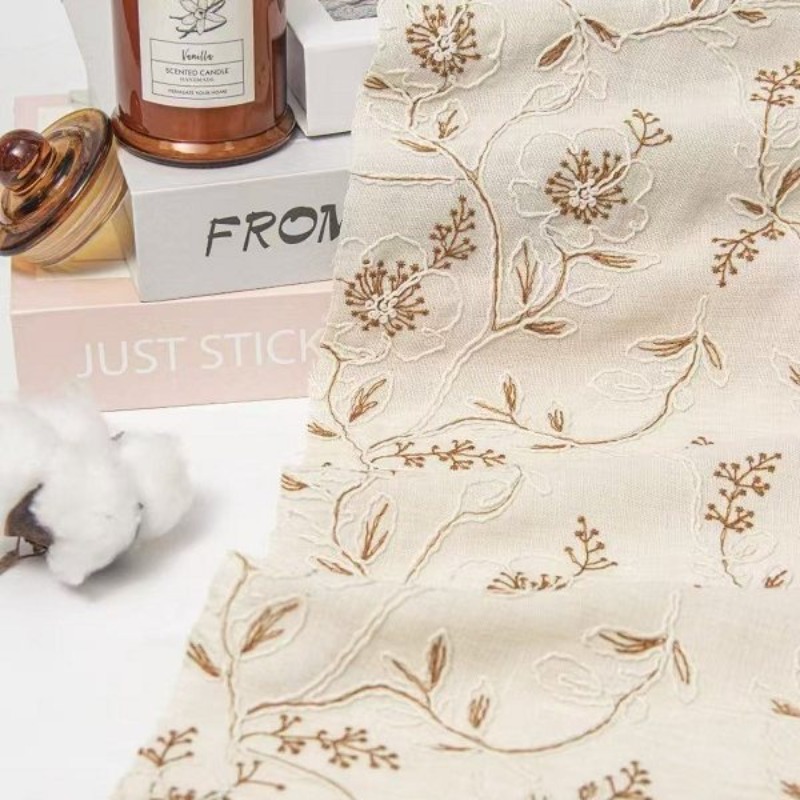 قماش دانتيل مطرز من التول، نسي - مراجعة Sewing Fabric وسعره