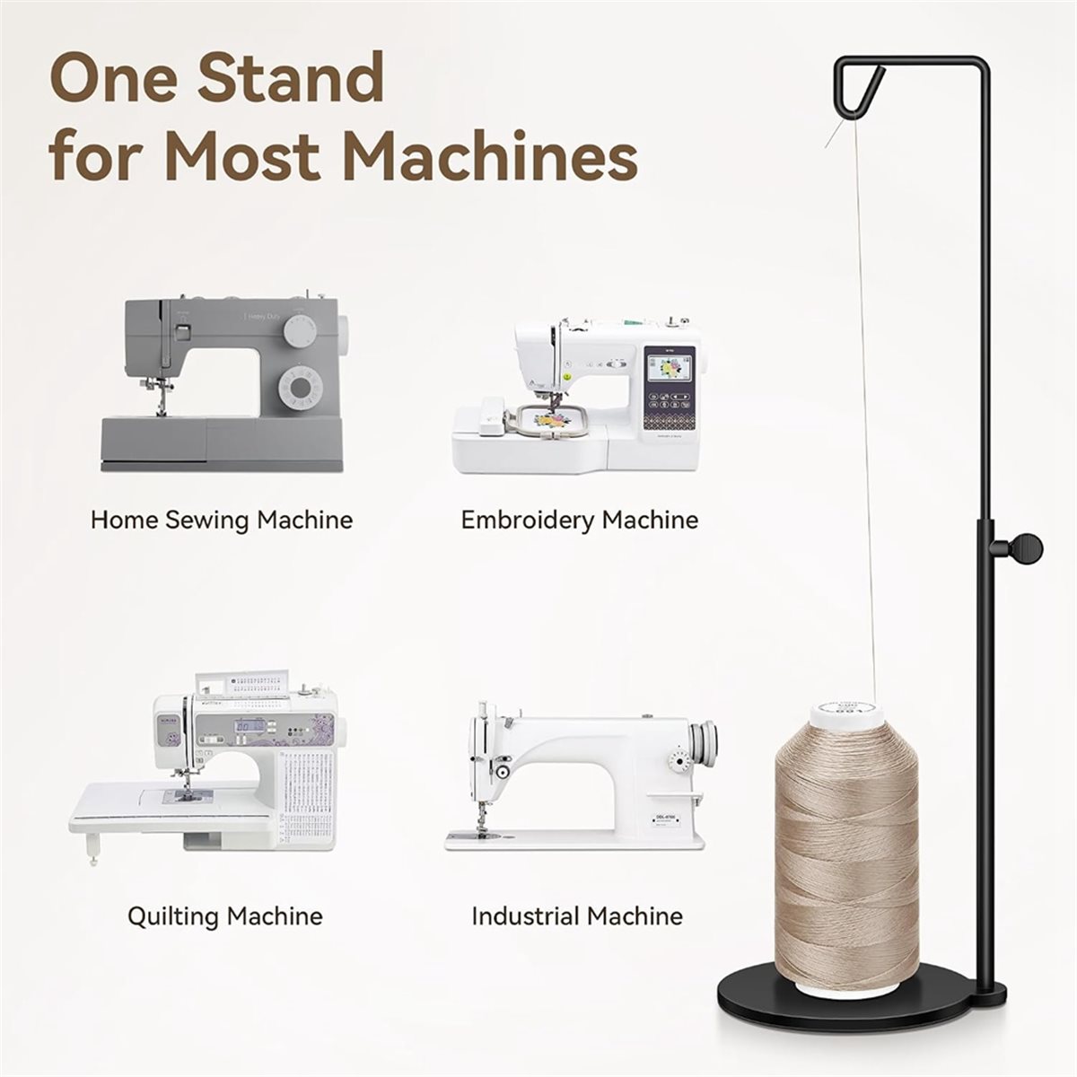 حامل خيوط قابل للتعديل لآلات ا - مراجعة Serger Thread Cone وسعره