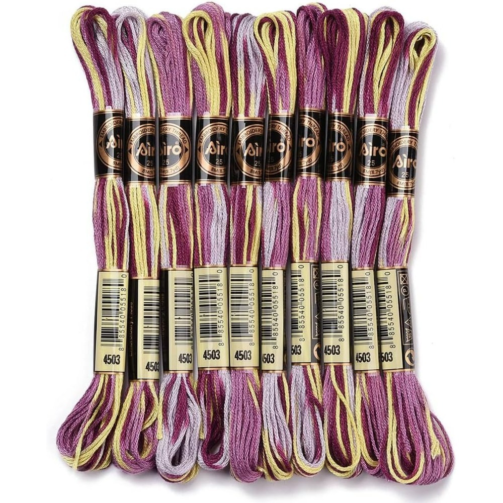 6 السواحل الأرجواني متنوعة الت - مراجعة Embroidery Floss Thread وسعره