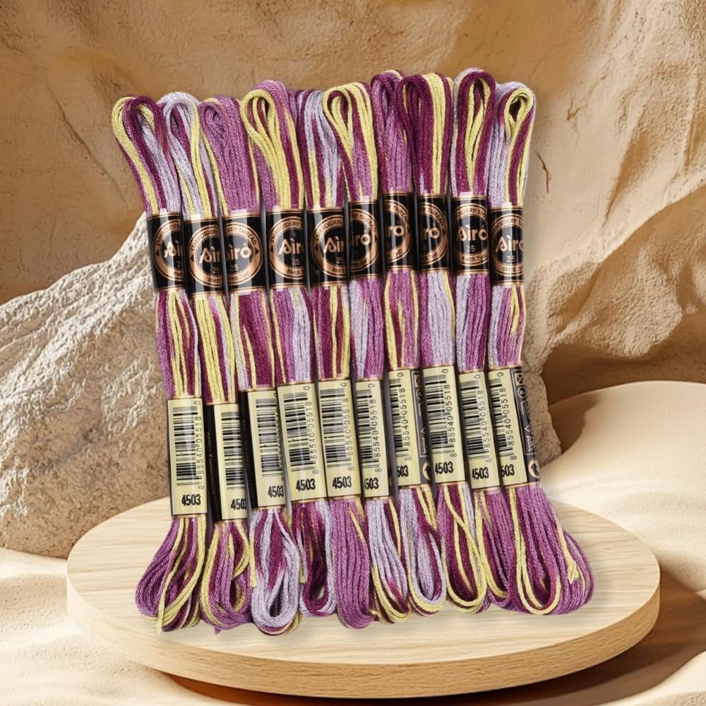 6 السواحل الأرجواني متنوعة الت - مراجعة Embroidery Floss Thread وسعره
