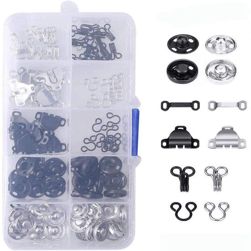 مجموعة خطافات وعراوي للخياطة،  - مراجعة Hook Eye Fastener وسعره