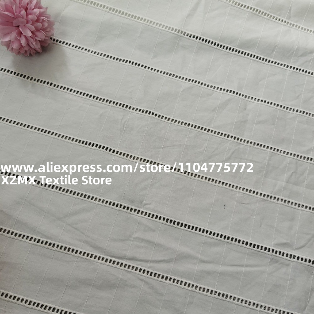 قماش قطني مطرز بفتحات مثقبة بي - مراجعة Sewing Eyelet Fabric وسعره