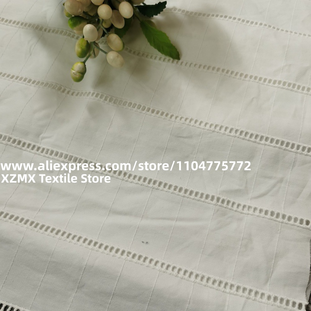 قماش قطني مطرز بفتحات مثقبة بي - مراجعة Sewing Eyelet Fabric وسعره