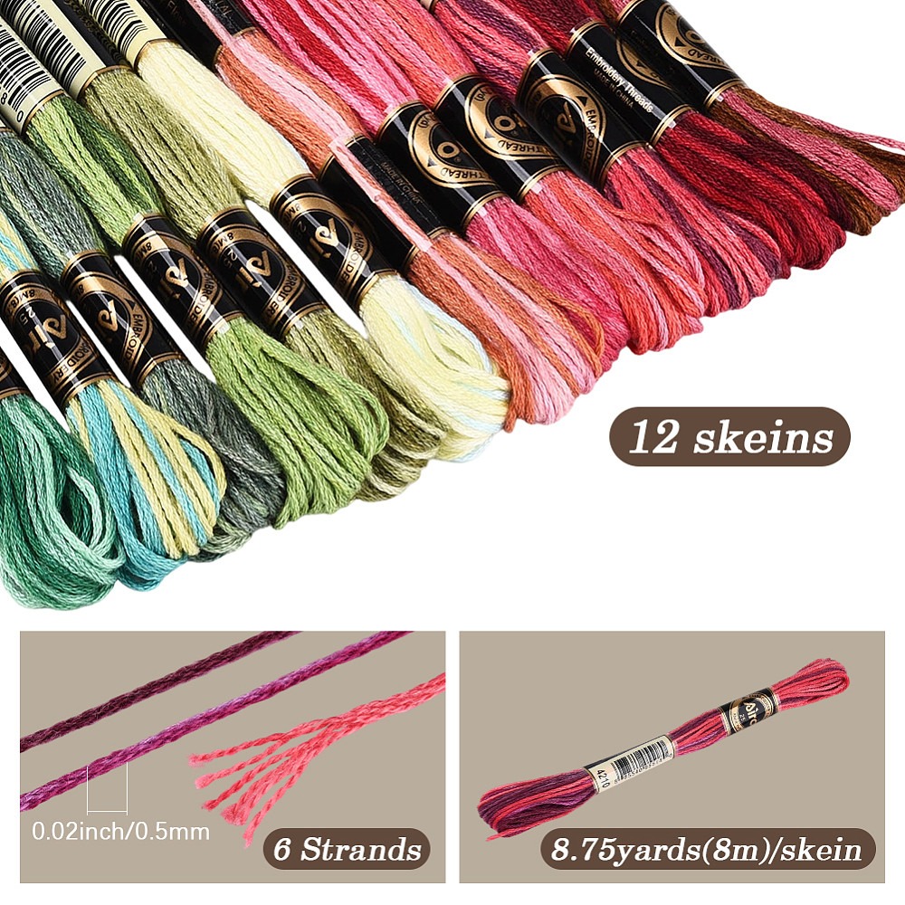 خيط تطريز بطول 105 ياردة، 6 طب - مراجعة Embroidery Floss Thread وسعره