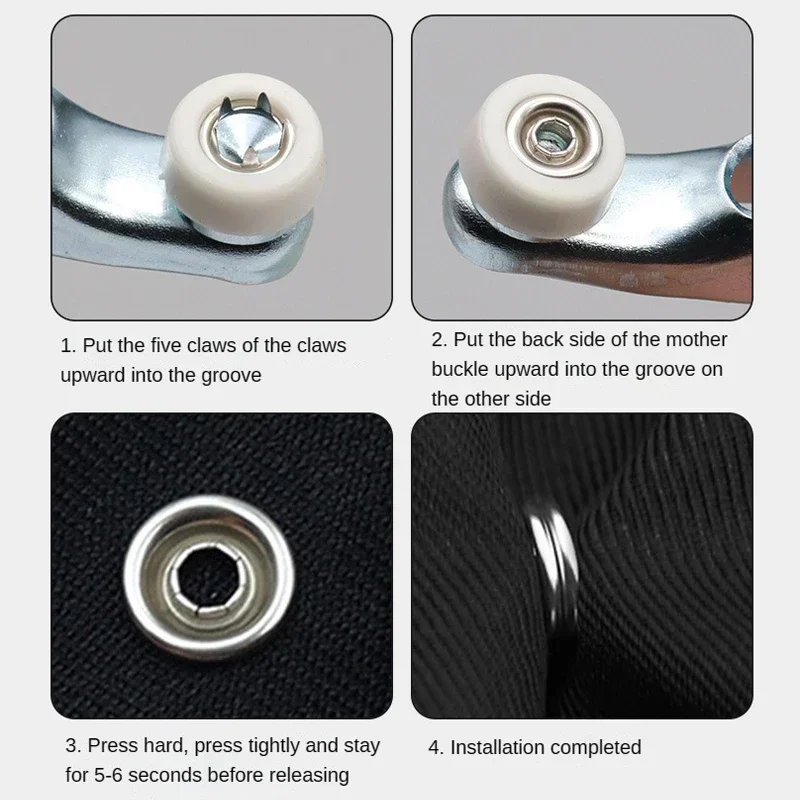 خمسة الشق زر تركيب كماشة معدني - مراجعة Sewing Garments وسعره